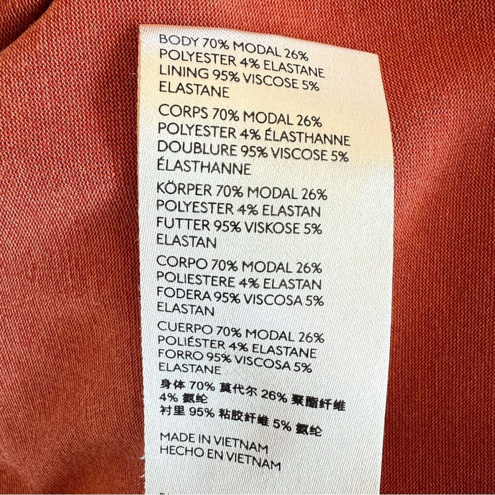 Anthropologie Junie Twist Front Midi Skirt | Terracotta Rust Orange | Womens XS - Picture 9 of 9